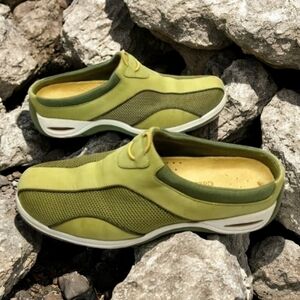 Cole Haan Size 9B Slides Shoes Sneakers Black Green Comfort.